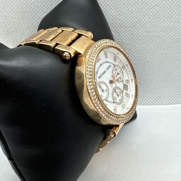 Michael Kors Parker MK5491 Women\'s Gold Stainless Steel Analog Dial Watch JNA400 main image 9